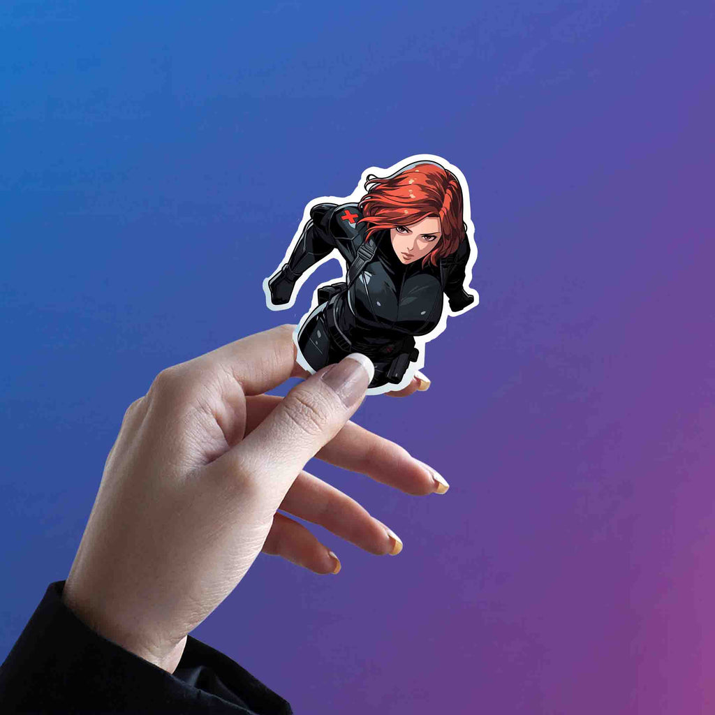 MARVEL BLACK WIDOW COMICS STICKER - stickyfunk premium stickers