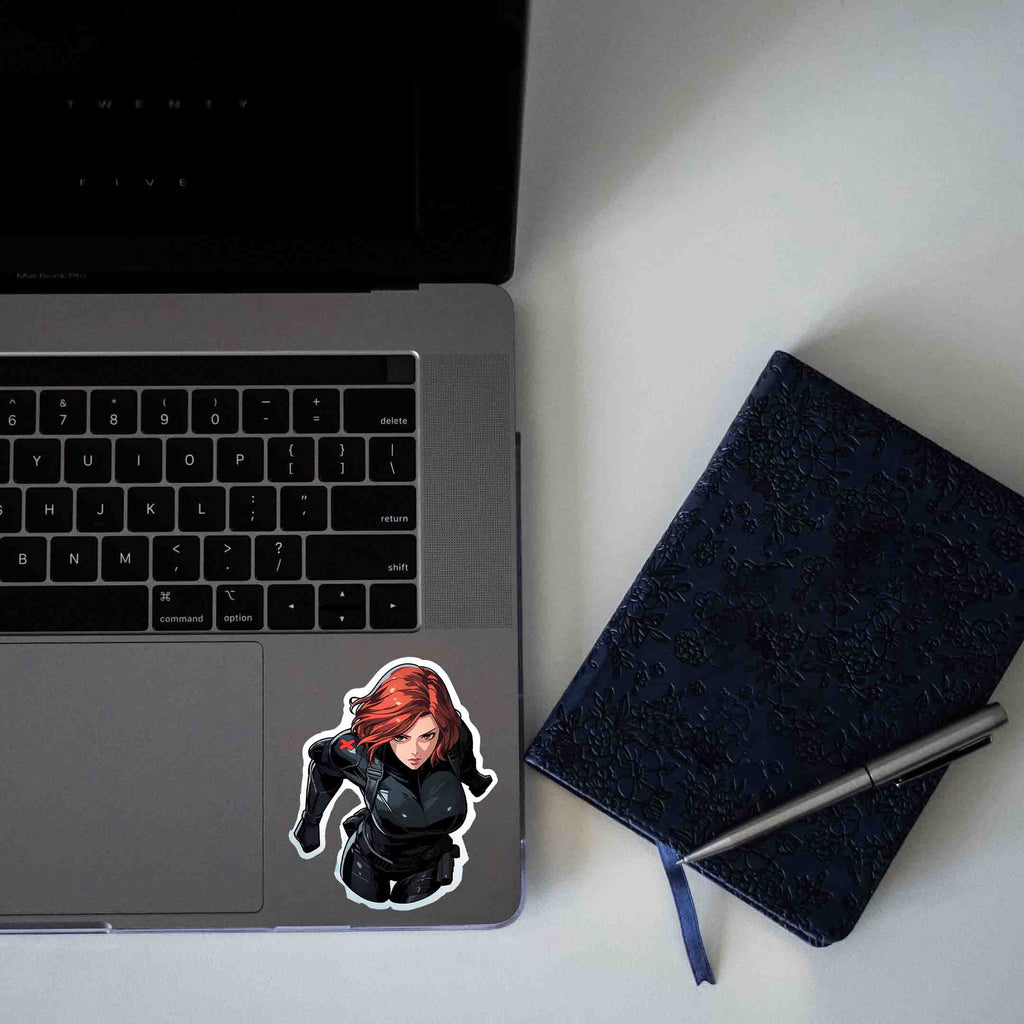 MARVEL BLACK WIDOW COMICS STICKER - stickyfunk premium stickers