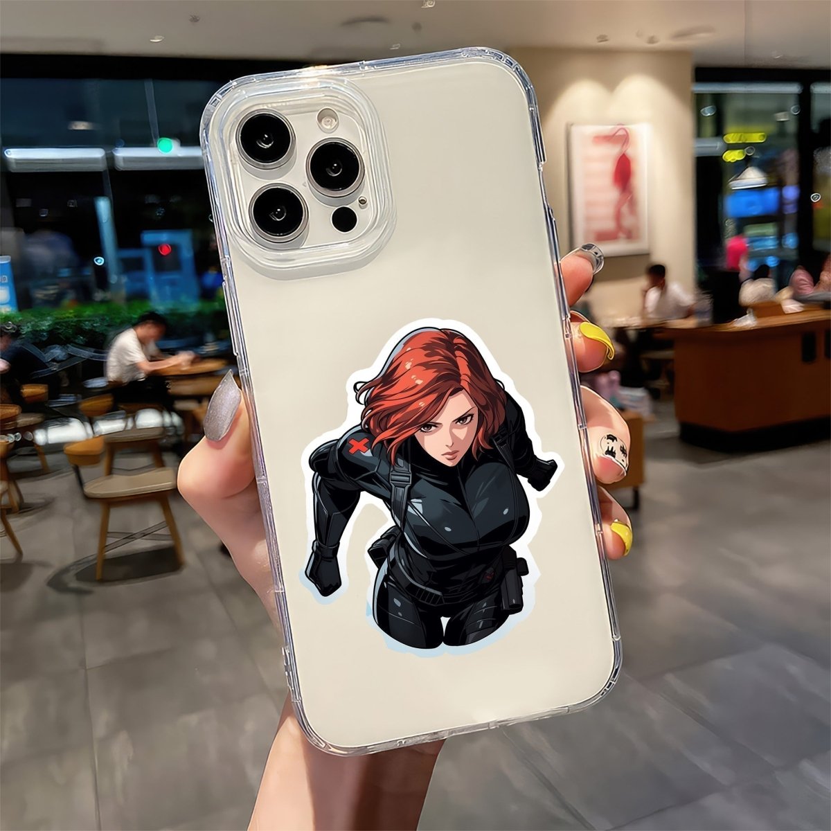 MARVEL BLACK WIDOW COMICS STICKER - stickyfunk premium stickers