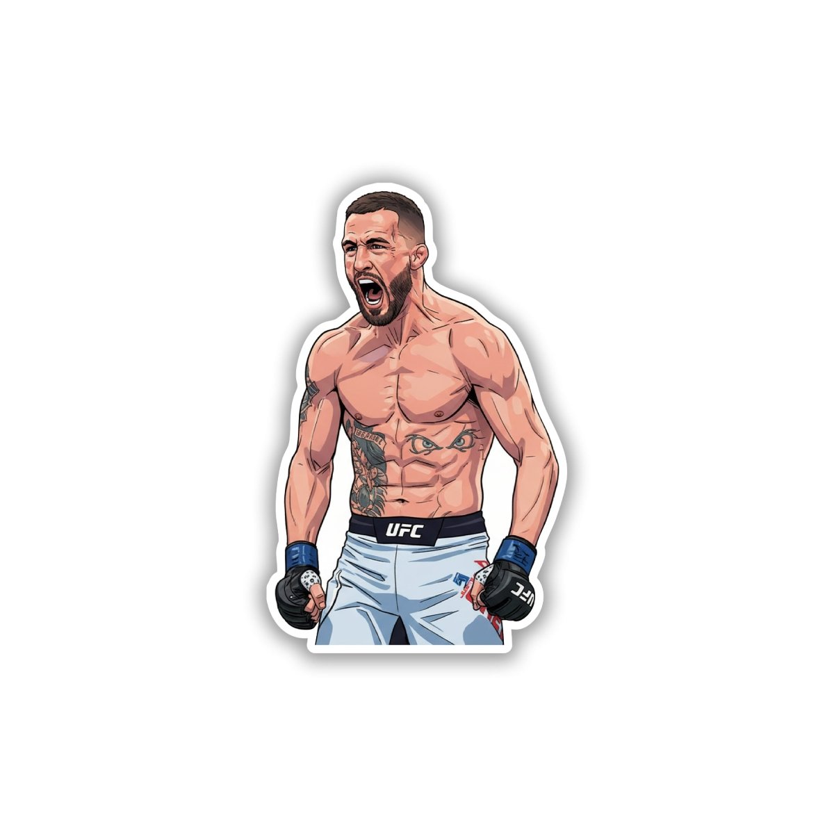 DISHONOR NEVER - JUSTIN GAETHJE STICKER - stickyfunk premium stickers