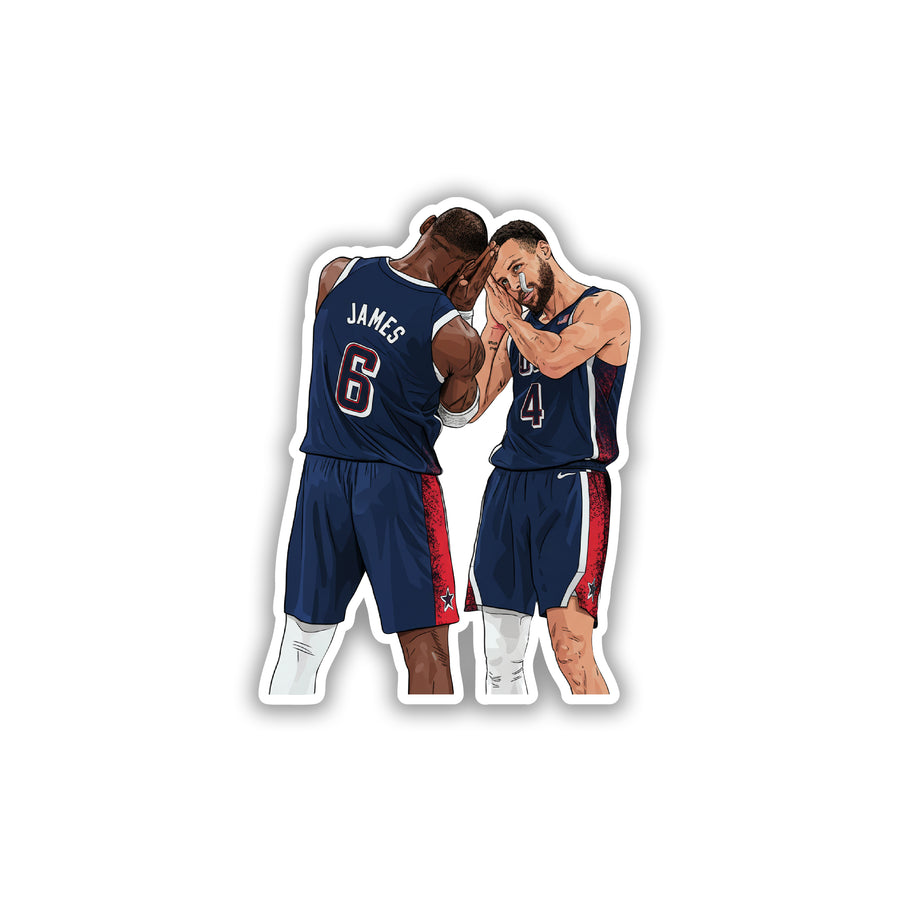 LEBRON & STEPH - OLYMPIC DREAM TEAM STICKER