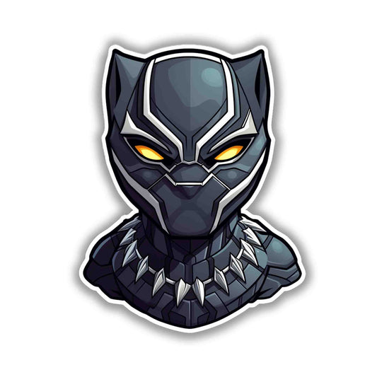 BLACK PANTHER HEAD STICKER