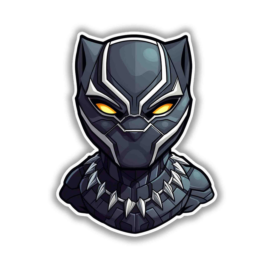BLACK PANTHER HEAD STICKER
