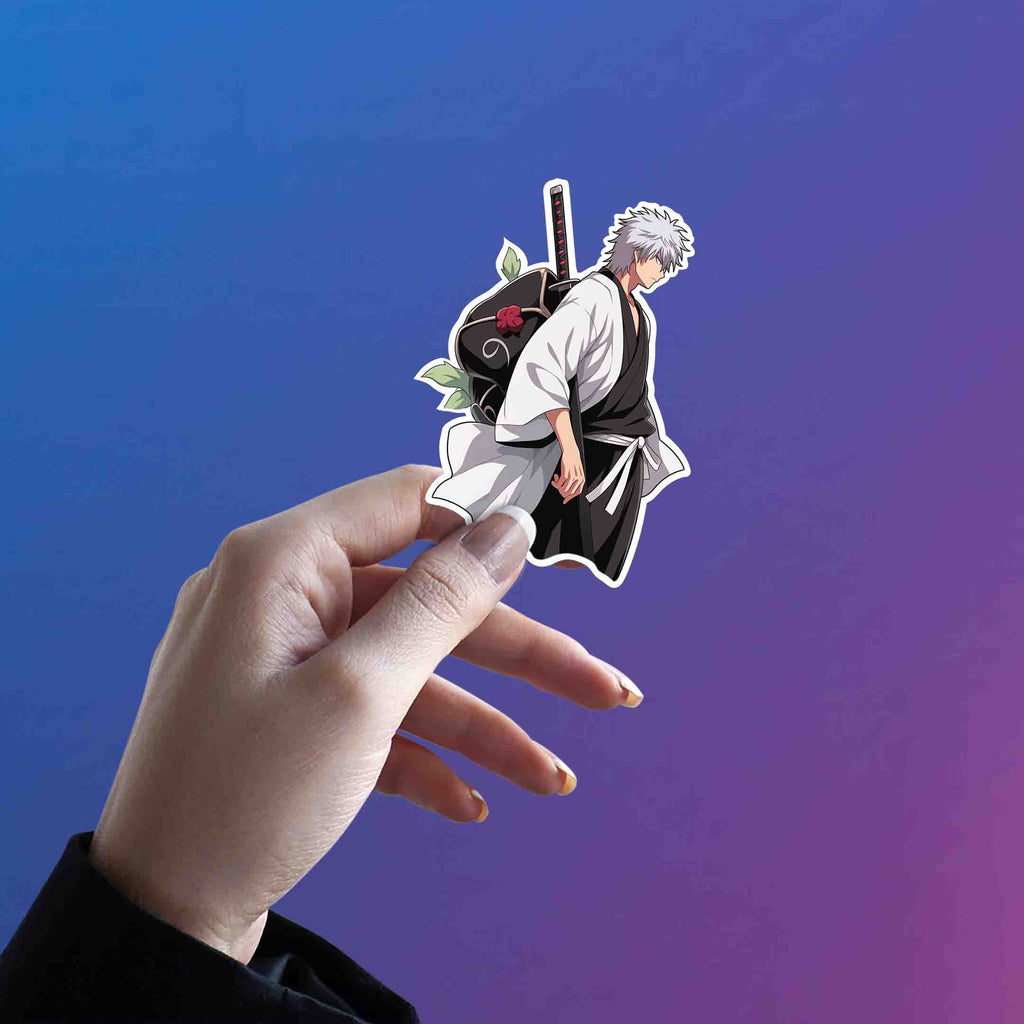 GINTAMA SAKATA GINTOKI ANIME STICKER - stickyfunk premium stickers