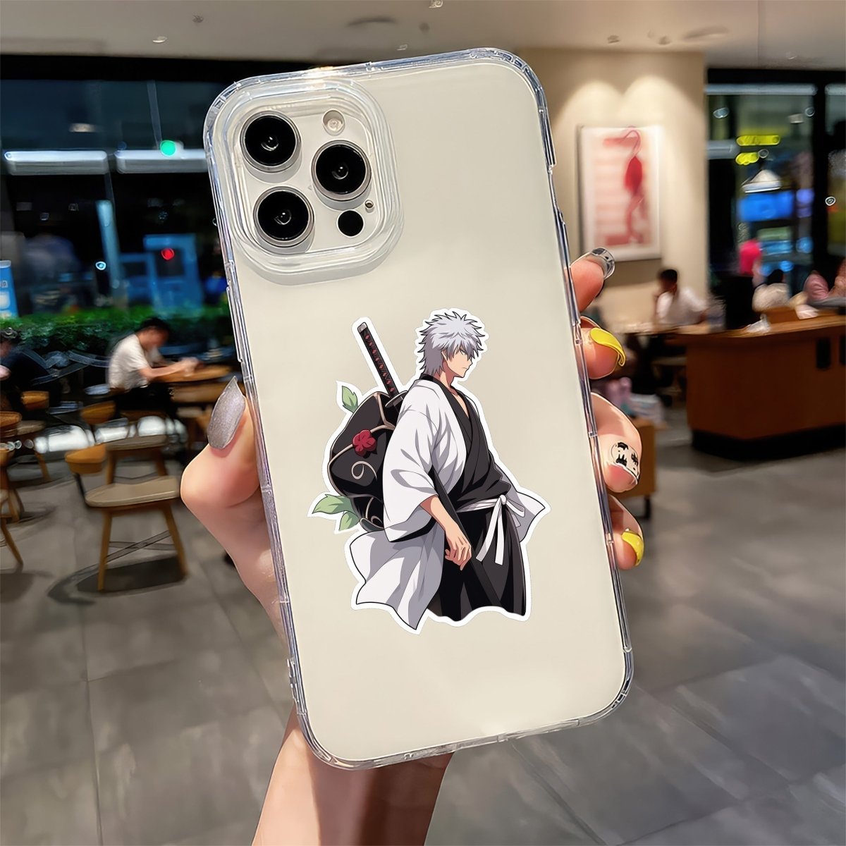 GINTAMA SAKATA GINTOKI ANIME STICKER - stickyfunk premium stickers