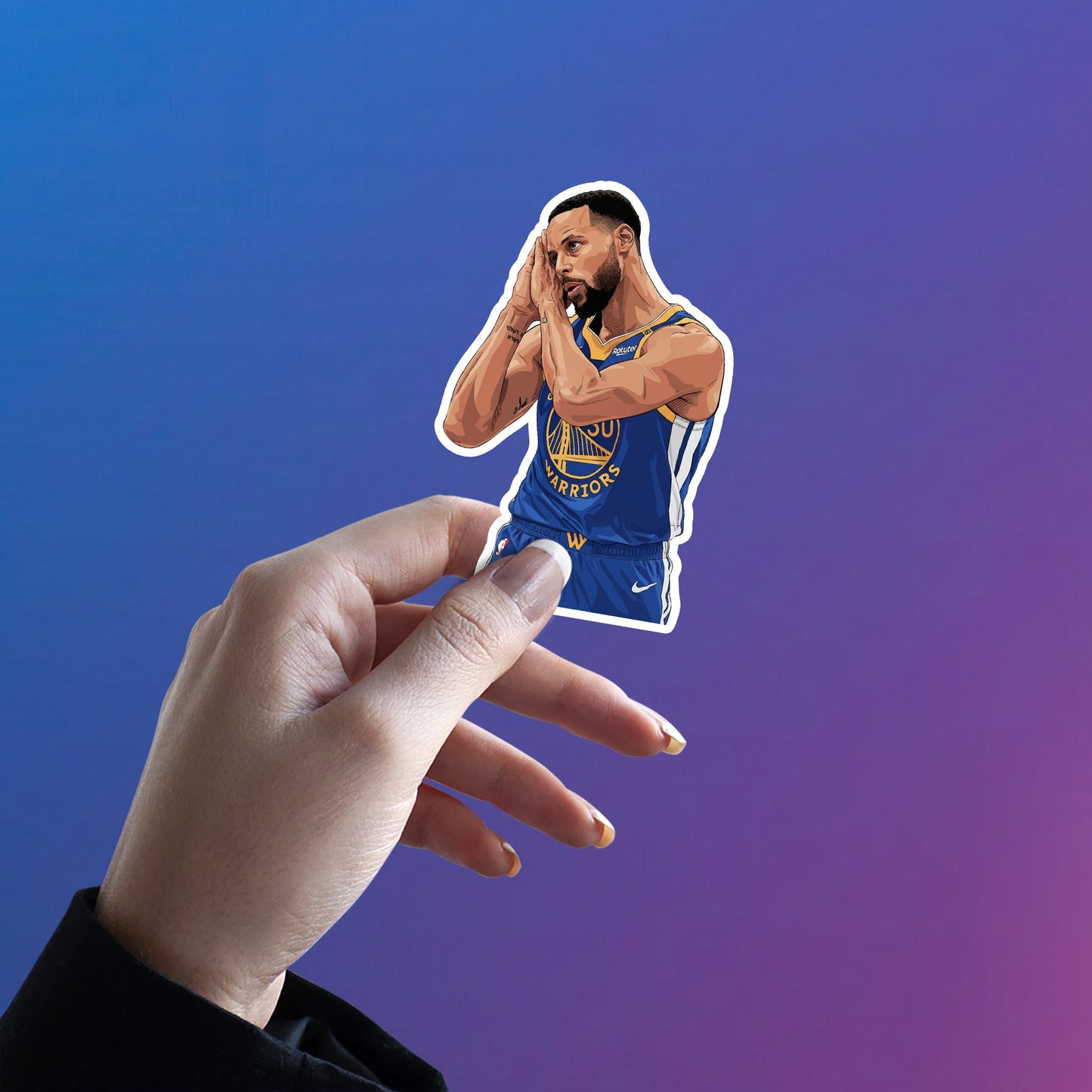 STEPHEN CURRY - LIGHTS OUT, GOODNIGHT STICKER