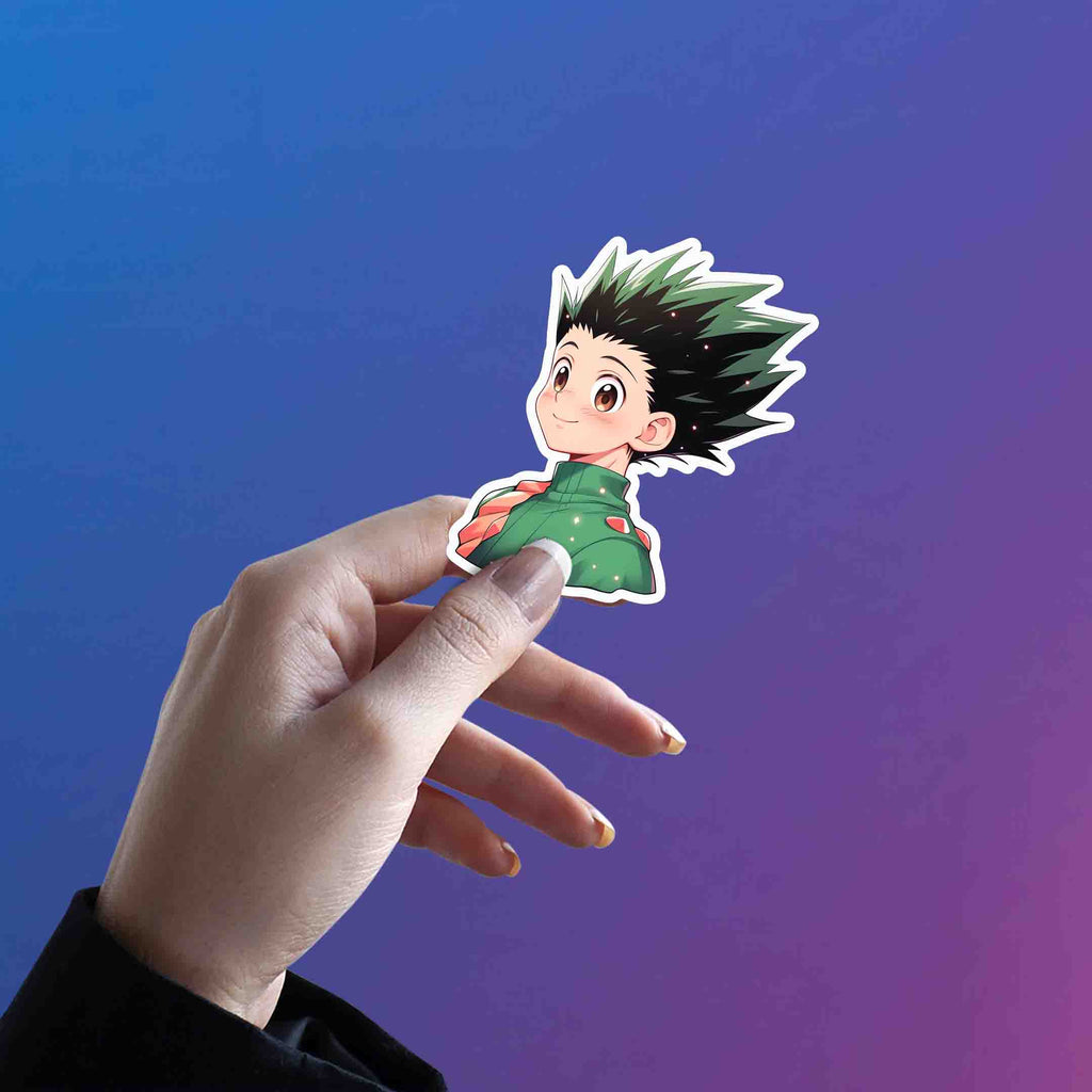 HUNTER X HUNTER SMILING GON FREECSS STICKER - stickyfunk premium stickers