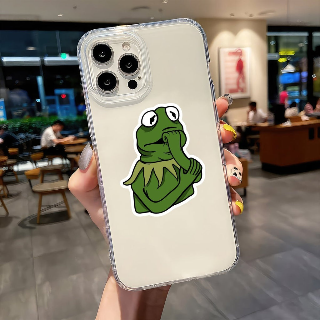 ANXIOUS KERMIT STICKER - stickyfunk premium stickers