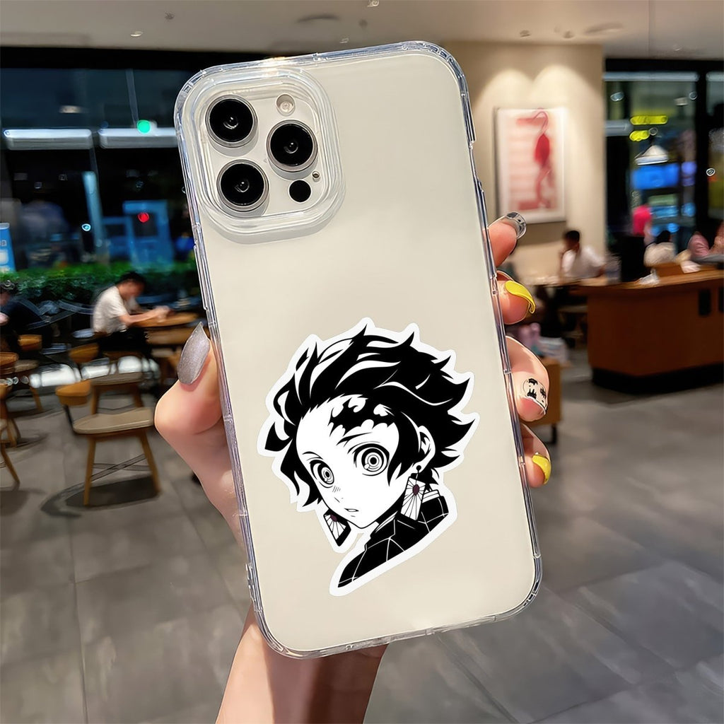 TANJIRO BLACK & WHITE STICKER - stickyfunk premium stickers
