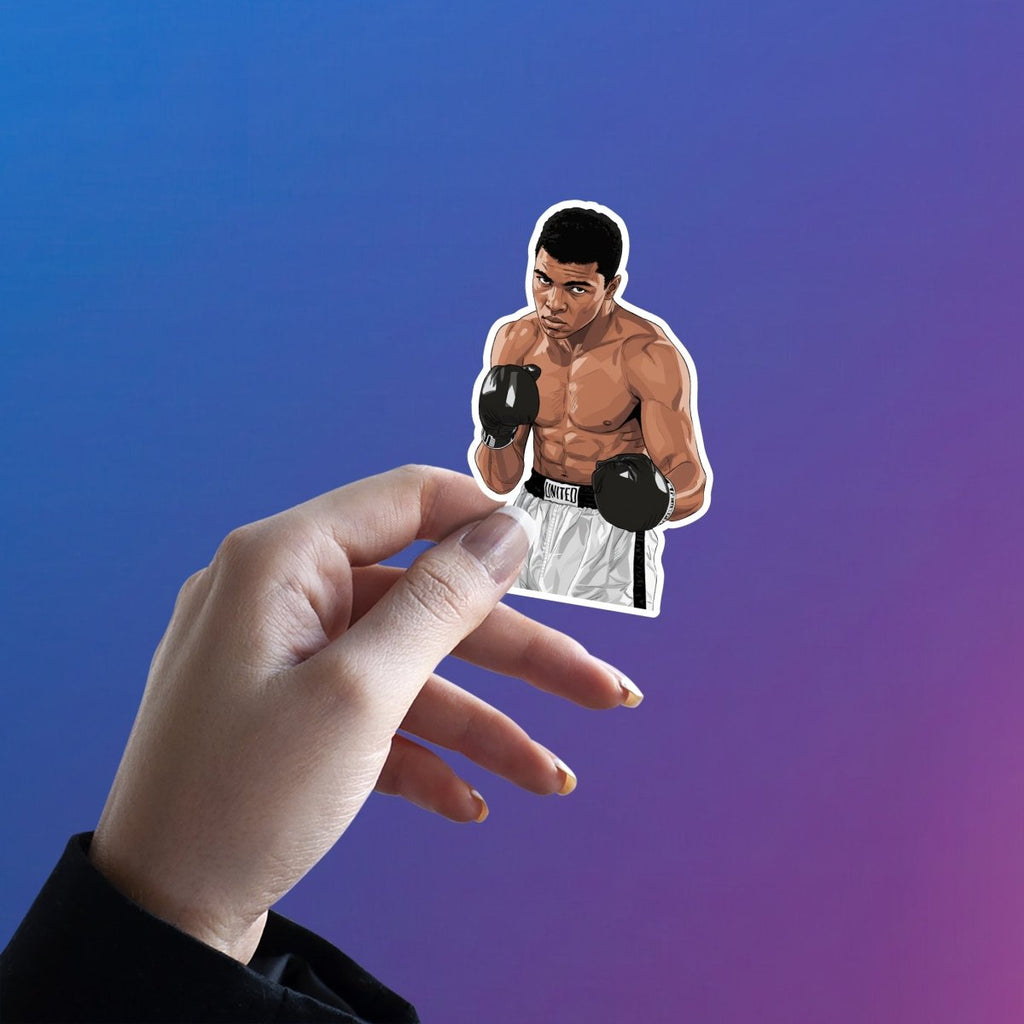 UNBREAKABLE GUARD STICKER - MUHAMMAD ALI STICKER - stickyfunk premium stickers