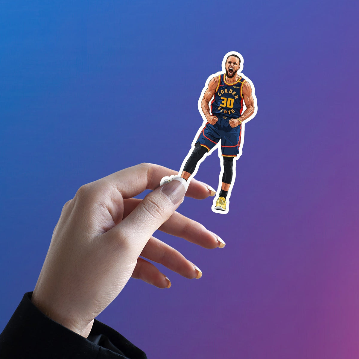 STEPHEN CURRY - WARRIOR SCREAM FLEX STICKER