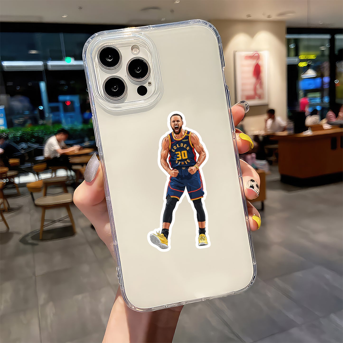 STEPHEN CURRY - WARRIOR SCREAM FLEX STICKER
