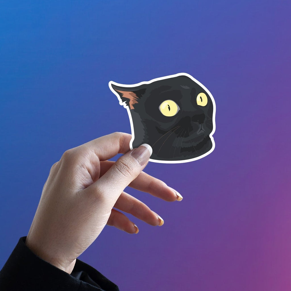 ECLIPSE CAT STICKER - stickyfunk premium stickers