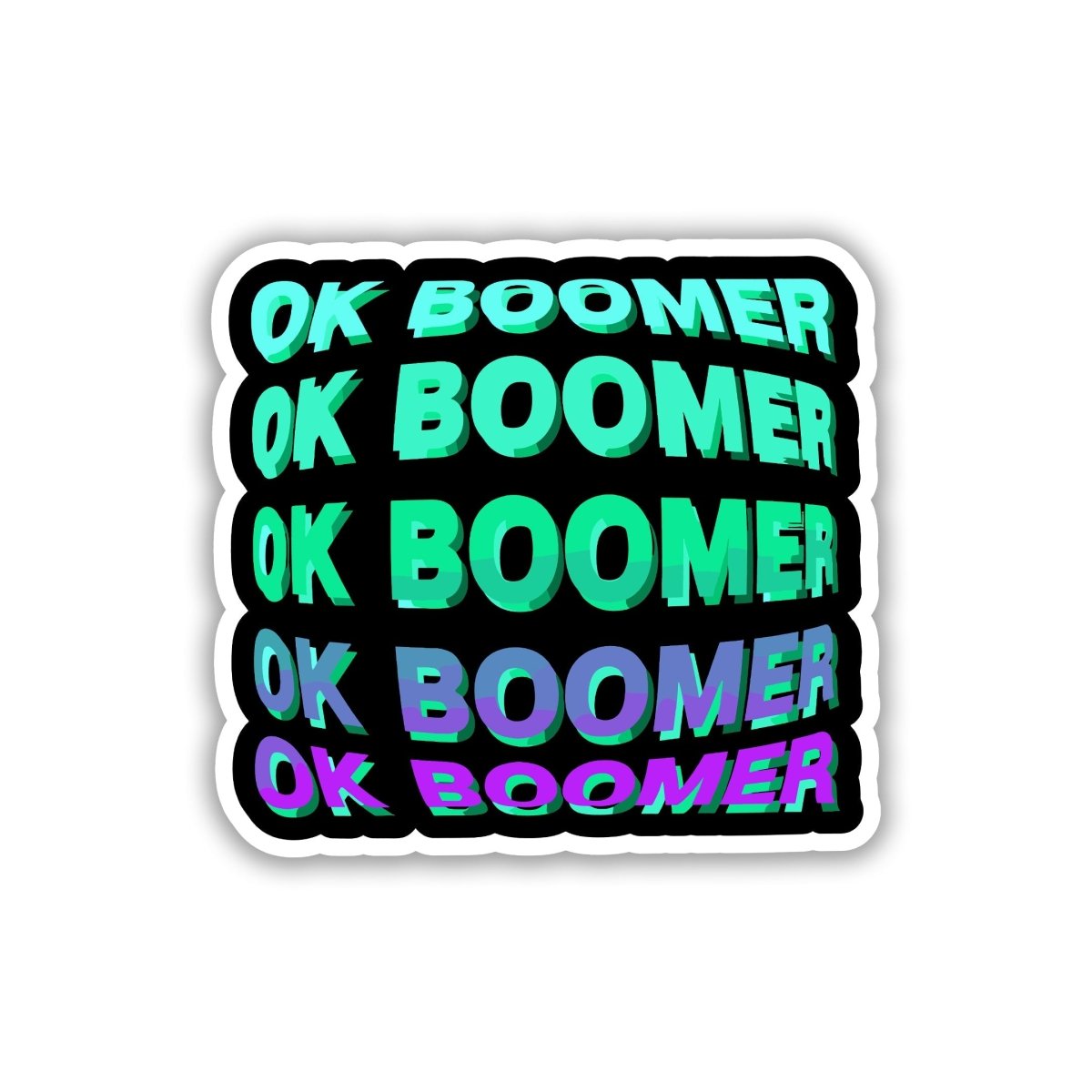 BOOMER WAVE STICKER - stickyfunk premium stickers