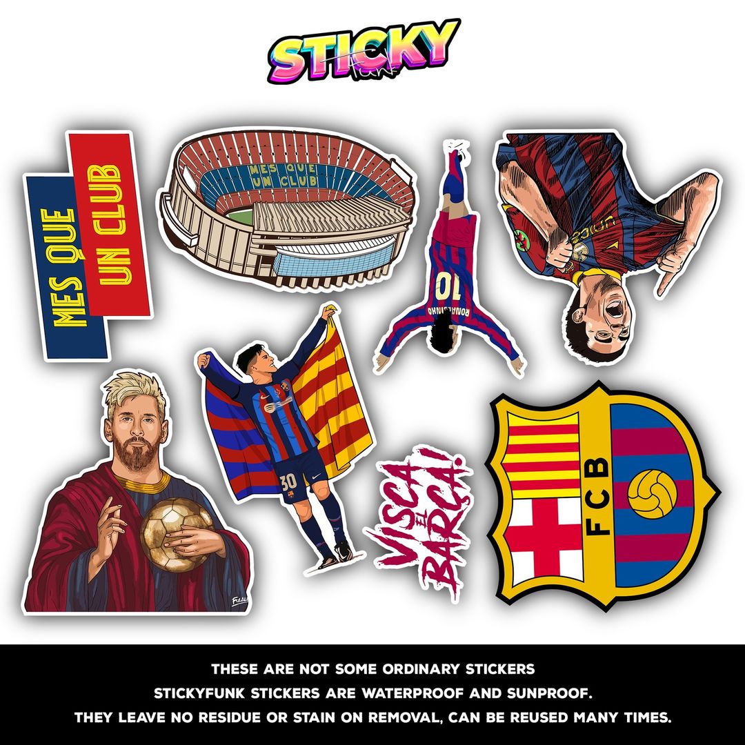 BARCELONA MINI STICKERS SHEET - stickyfunk premium stickers