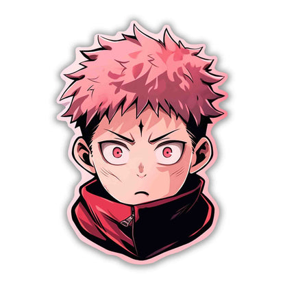 YUJI ITADORI JUJUTSU KAISEN STICKER - stickyfunk premium stickers