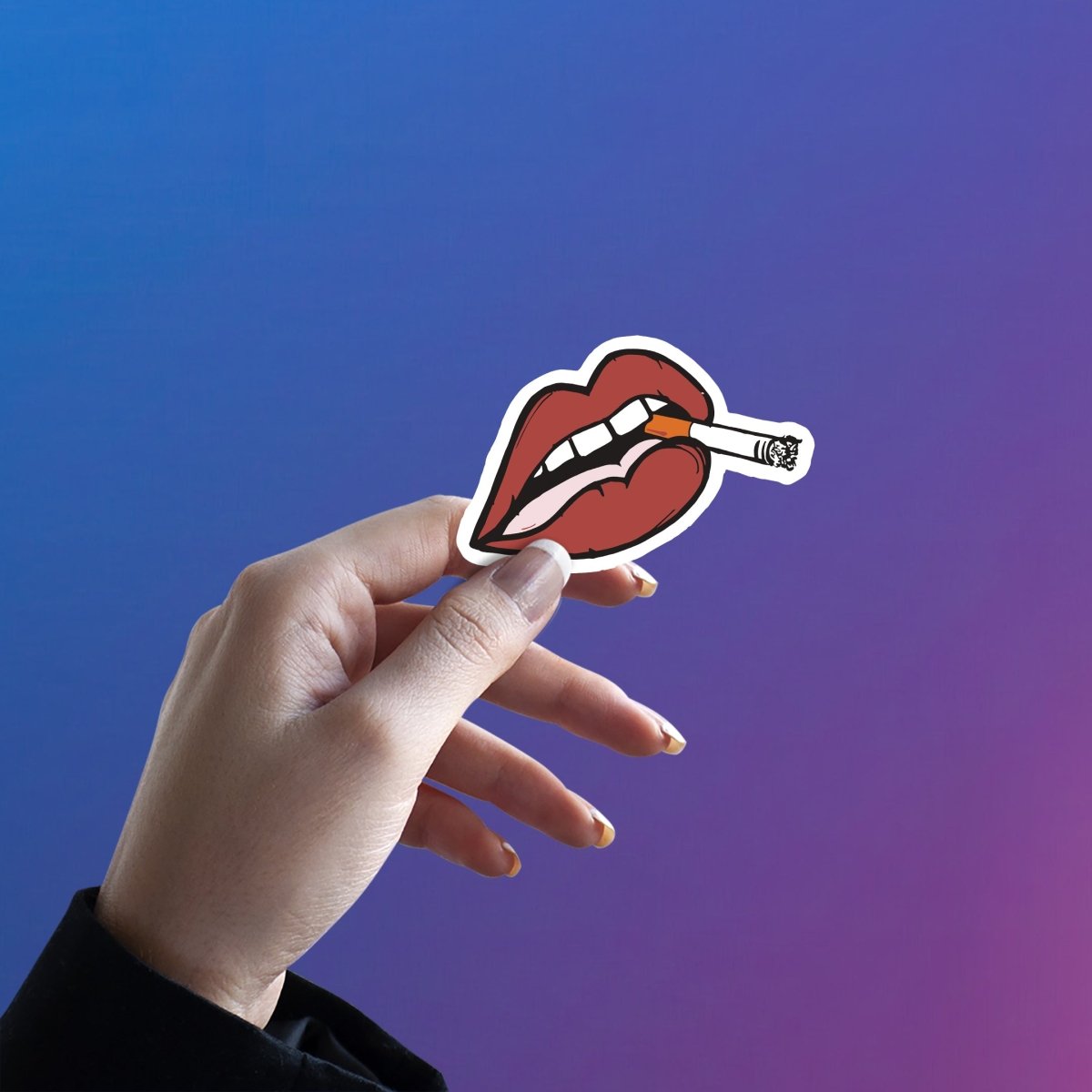 NICOTINE KISS AWARD STICKER - stickyfunk premium stickers