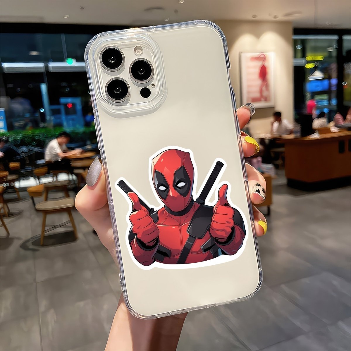 DEADPOOL THUMBS UP STICKER - stickyfunk premium stickers