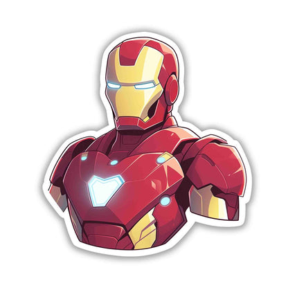 IRON MAN BUST STICKER - stickyfunk premium stickers