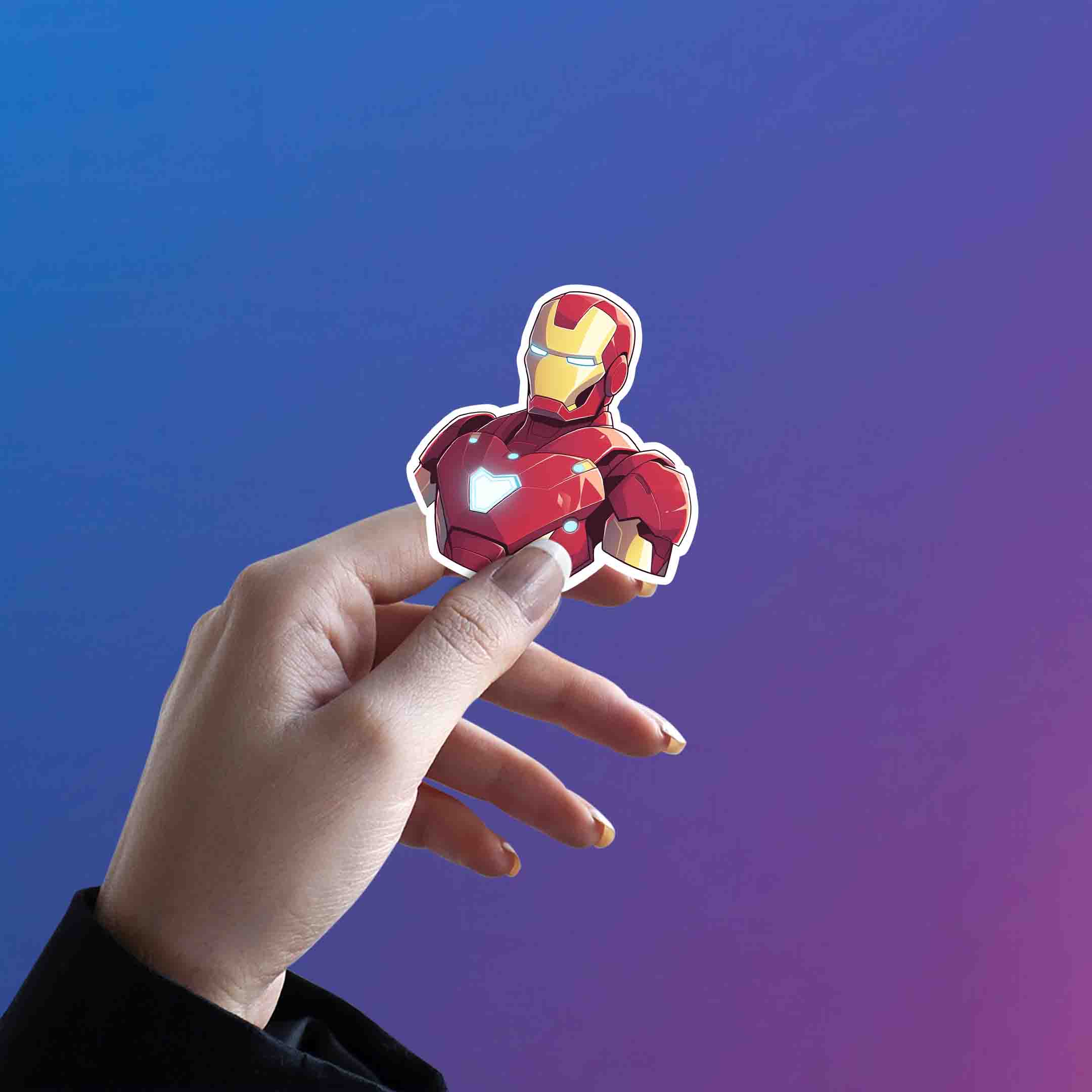 IRON MAN BUST STICKER - stickyfunk premium stickers