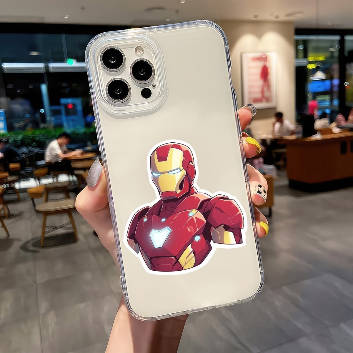 IRON MAN BUST STICKER - stickyfunk premium stickers