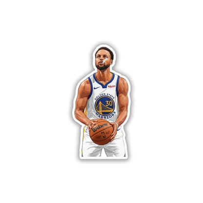STEPHEN CURRY - CALM AT THE STRIPE STICKER