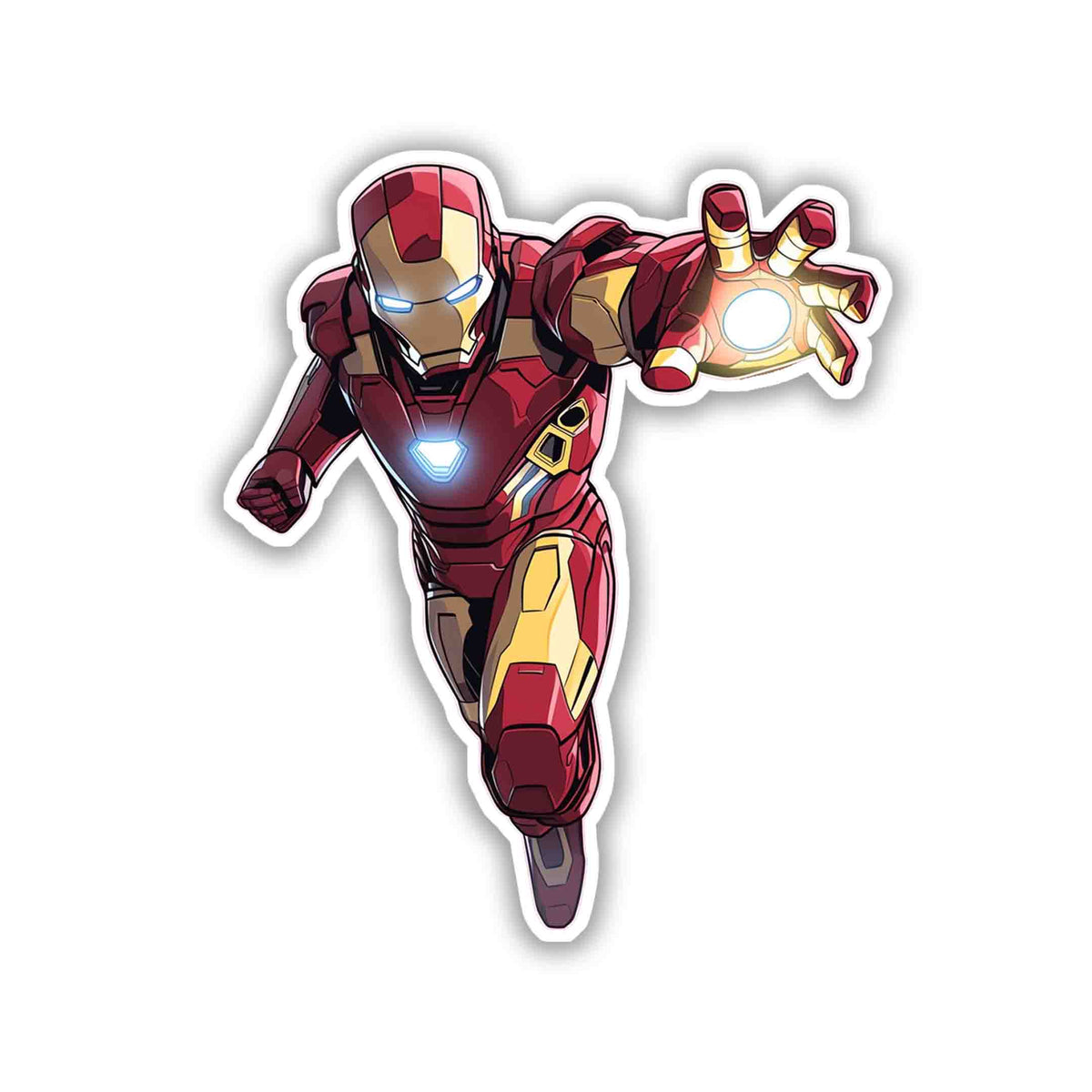 IRON MAN SHOOTING POSE STICKER – STICKYFUNK PREMIUM STICKERS