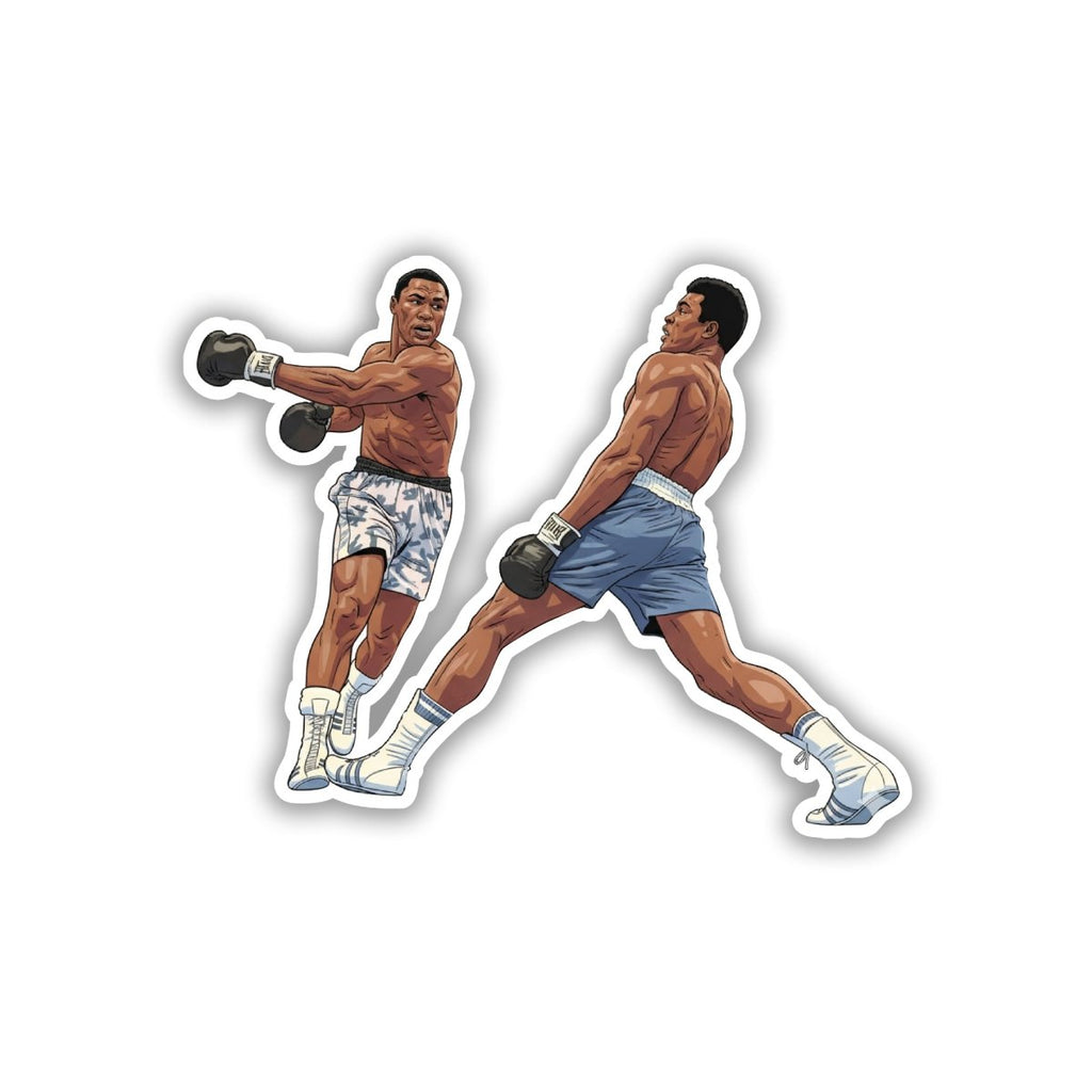 FLOAT LIKE A BUTTERFLY - MUHAMMAD ALI STICKER - stickyfunk premium stickers