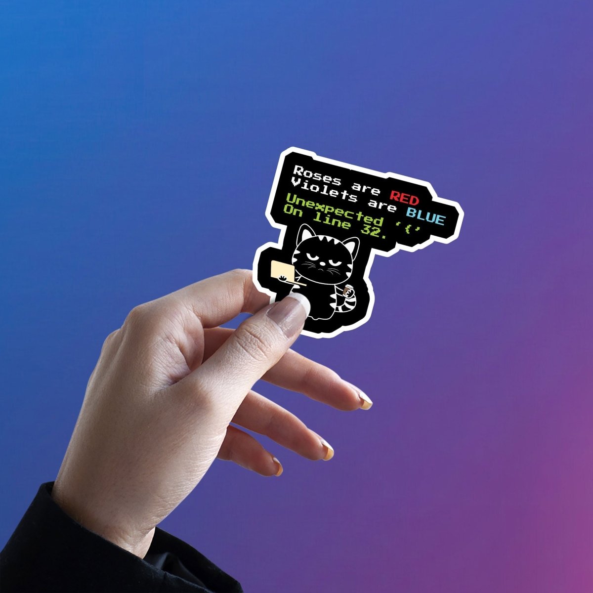 SYNTAX ERROR SONNET STICKER - stickyfunk premium stickers