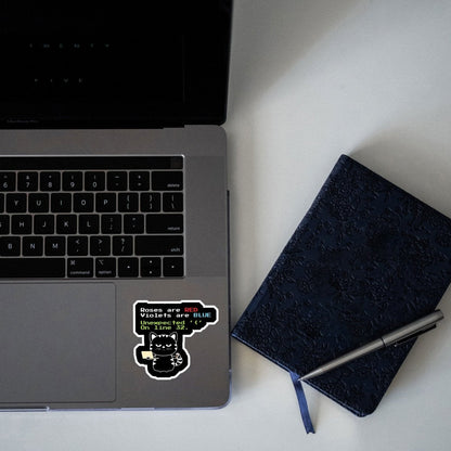 SYNTAX ERROR SONNET STICKER - stickyfunk premium stickers