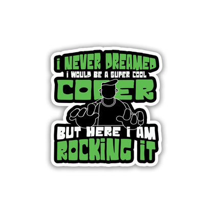 THE ROCKING IT CODER STICKER - stickyfunk premium stickers