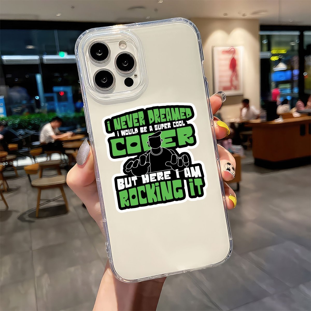 THE ROCKING IT CODER STICKER