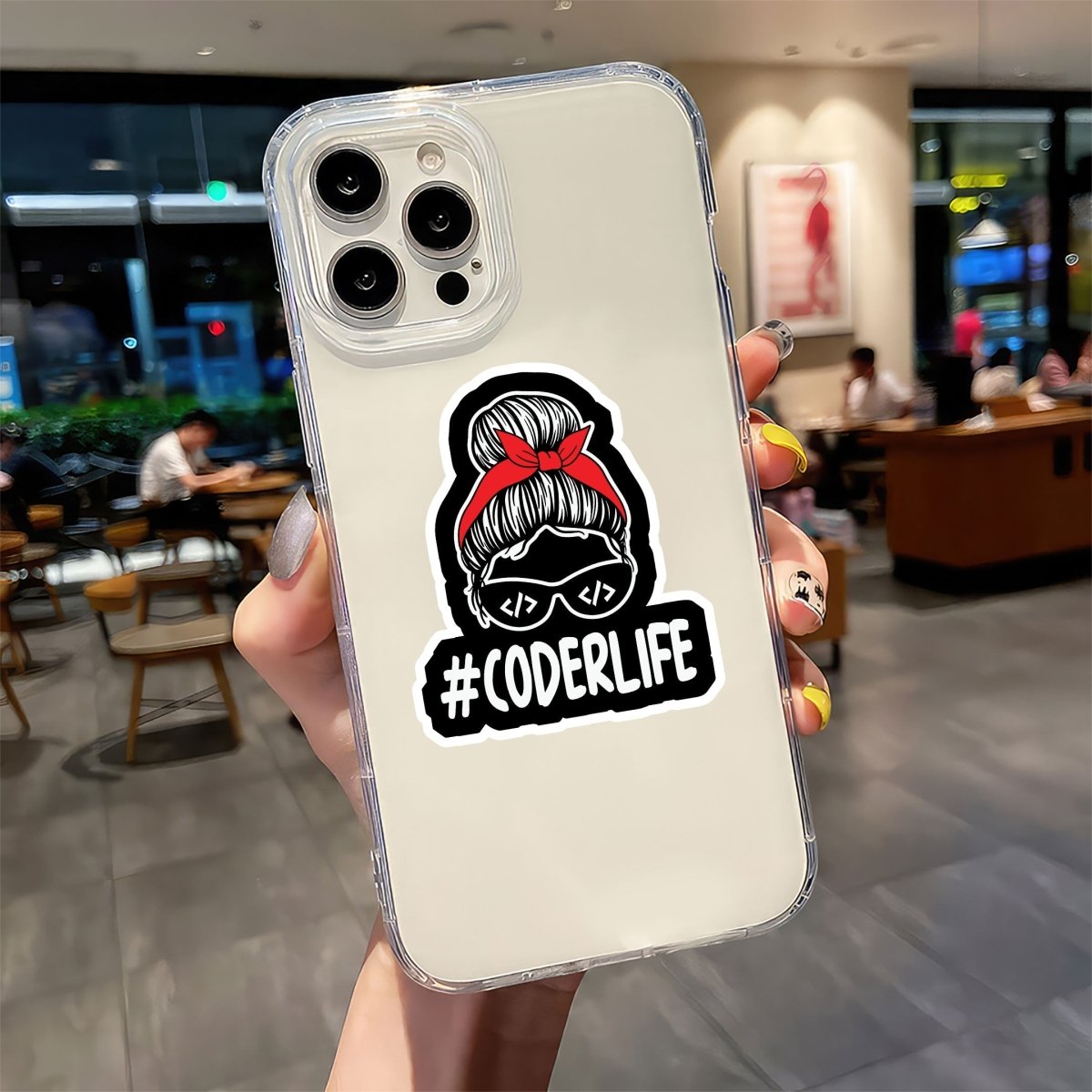 THE SHE CODES BADGE STICKER - stickyfunk premium stickers