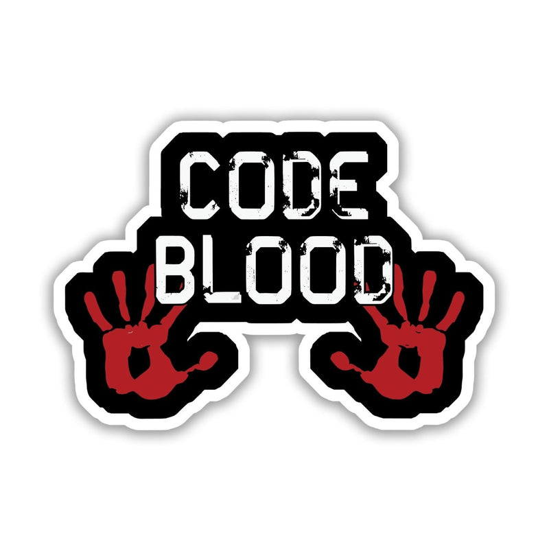 THE BLOOD CODE GRUNGE STICKER