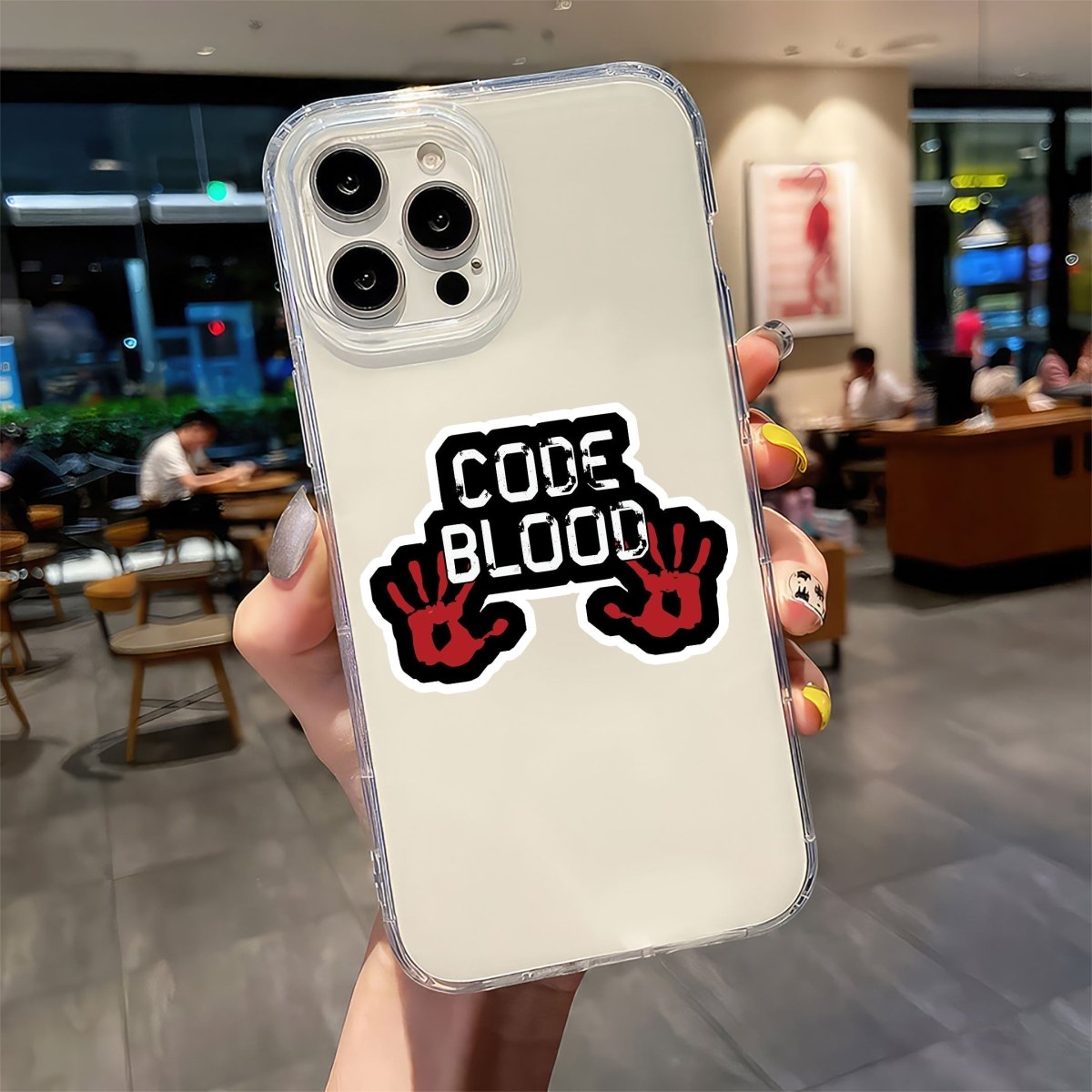 THE BLOOD CODE GRUNGE STICKER - stickyfunk premium stickers