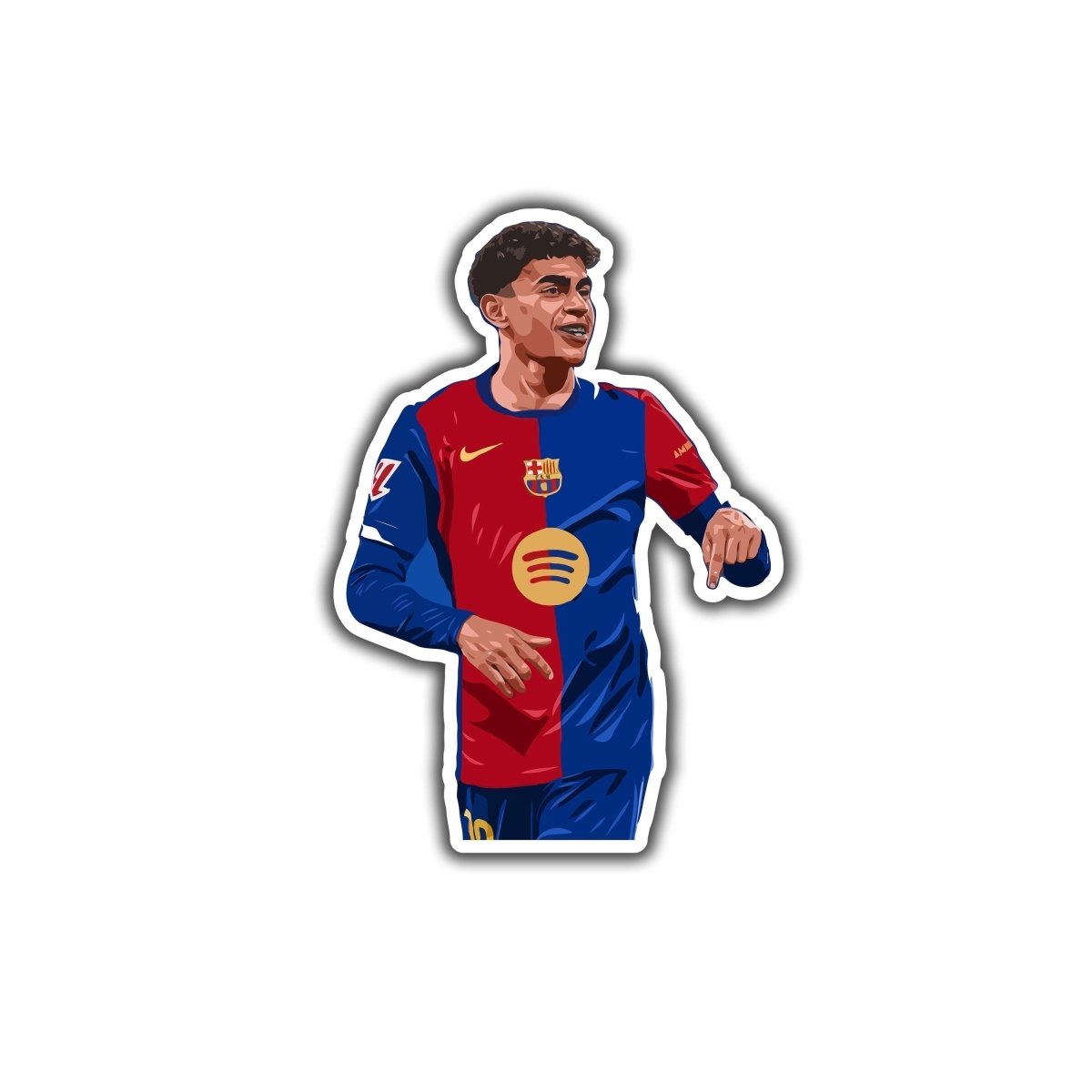 LAMINE YAMAL STICKER - 1 - stickyfunk premium stickers