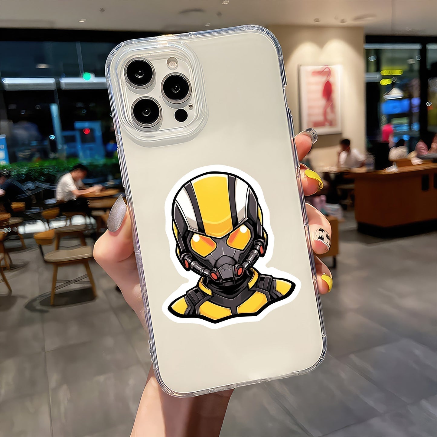 WASP HEAD STICKER