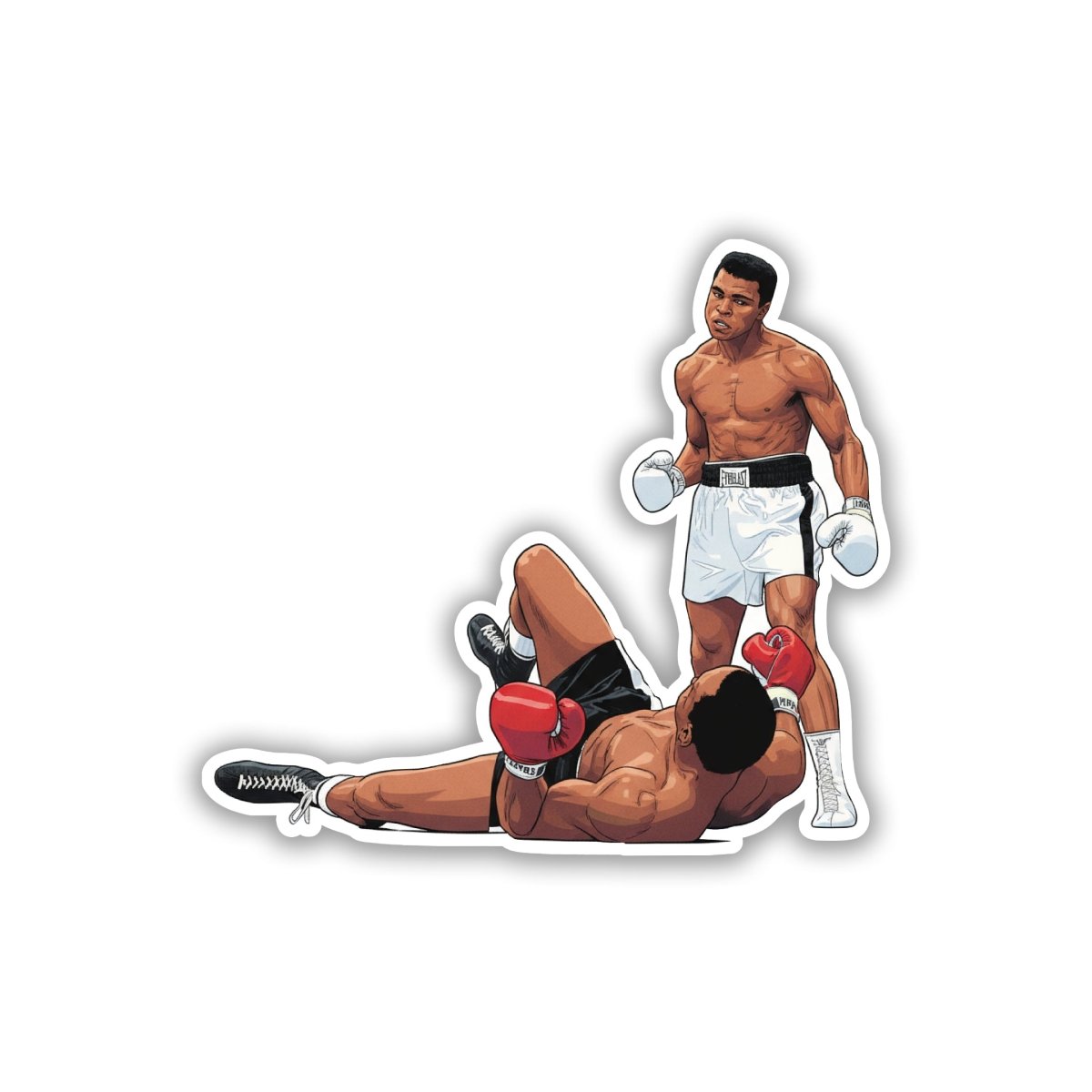 KNOCKOUT LEGACY - MUHAMMAD ALI STICKER - stickyfunk premium stickers