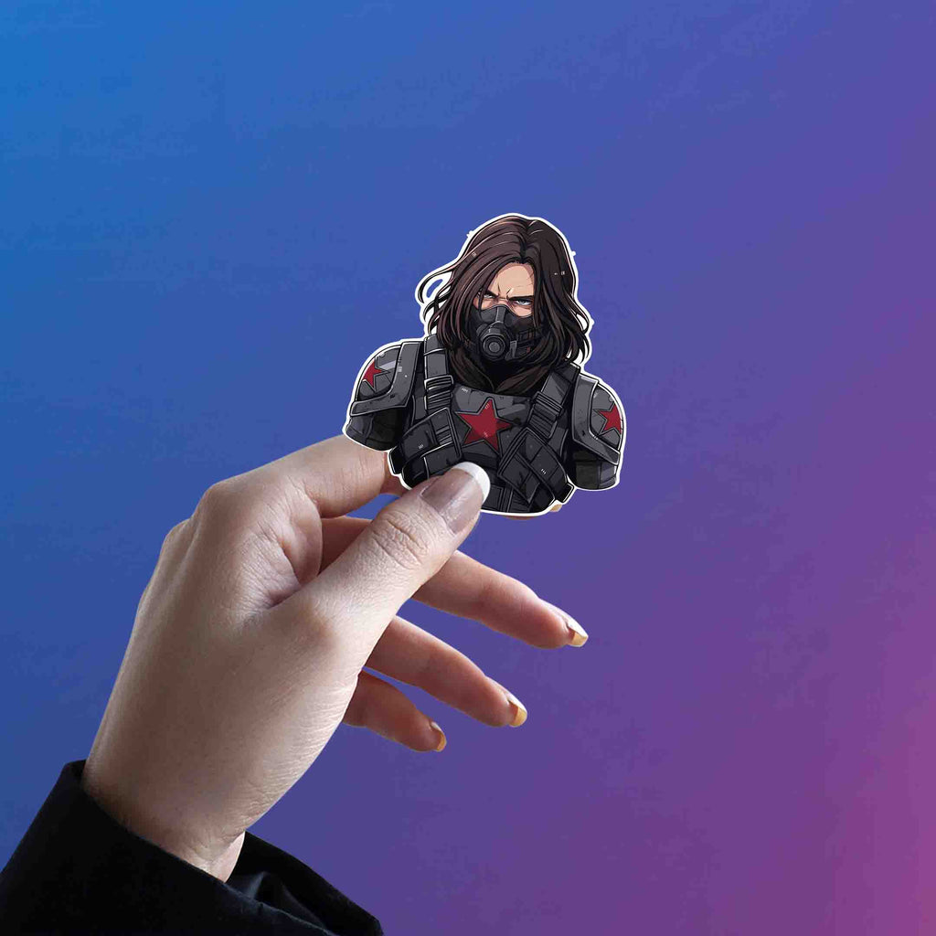 WINTER SOLDIER ART STICKER - stickyfunk premium stickers