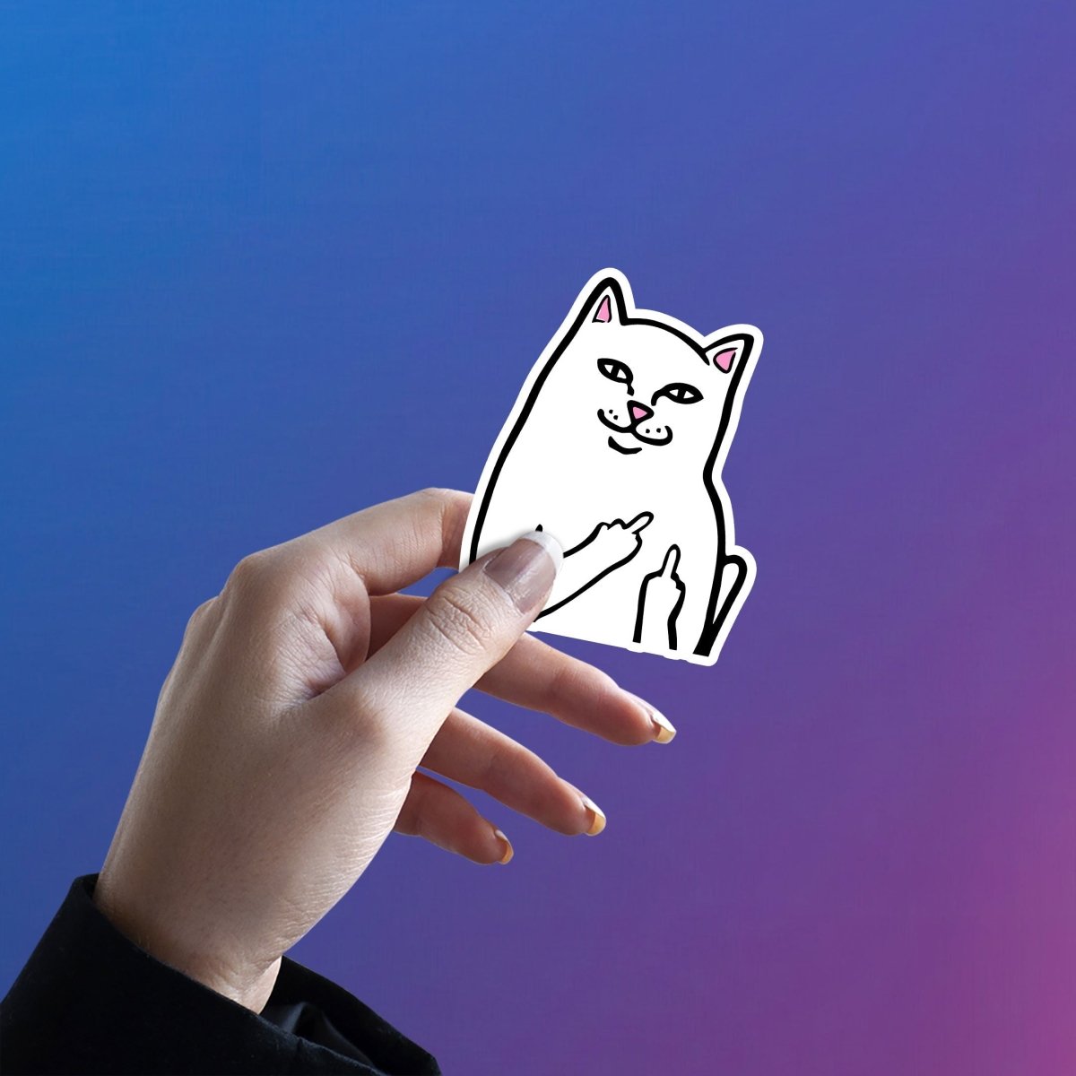 SAVAGE WHISKERS STICKER - stickyfunk premium stickers