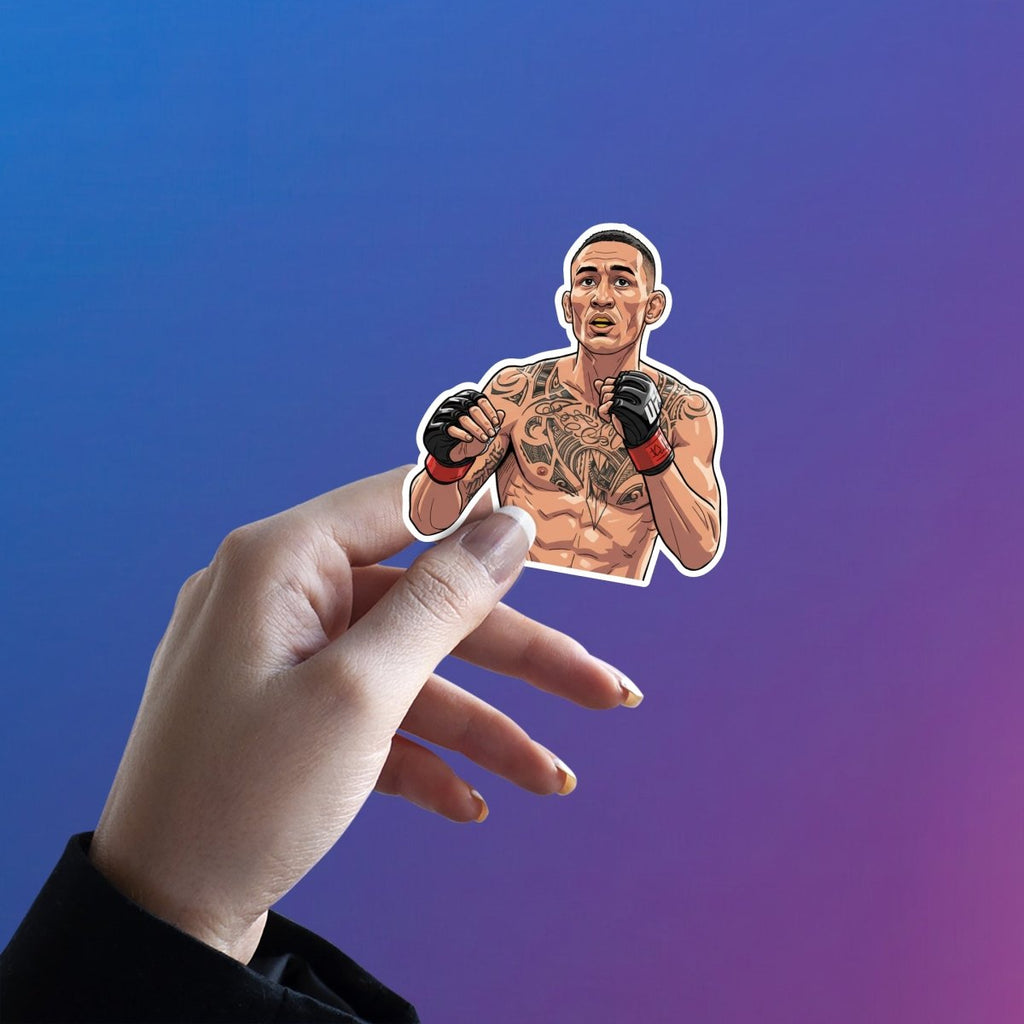TRIBAL STANCE - MAX HOLLOWAY STICKER - stickyfunk premium stickers