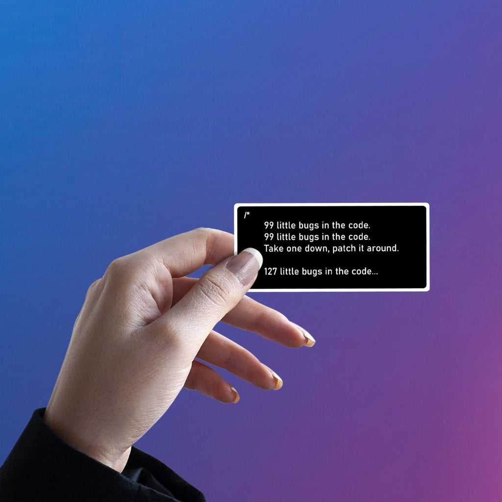 THE DEBUGGER'S ANTHEM STICKER - stickyfunk premium stickers