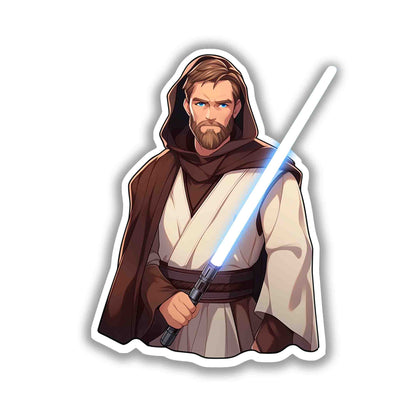 STAR WARS OBI - WAN KENOBI LIGHTSABER - stickyfunk premium stickers