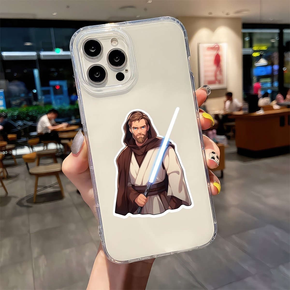 STAR WARS OBI - WAN KENOBI LIGHTSABER - stickyfunk premium stickers