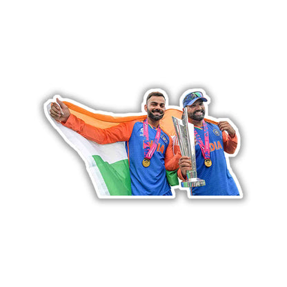 VIRAT AND ROHIT - WORLDCUP EDITION - 1 - stickyfunk premium stickers