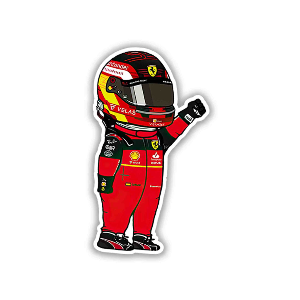 CARLOS SAINZ JR. STICKER - 2 - stickyfunk premium stickers