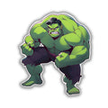 ANGRY HULK READY FOR BATTLE MARVEL STICKER - stickyfunk premium stickers
