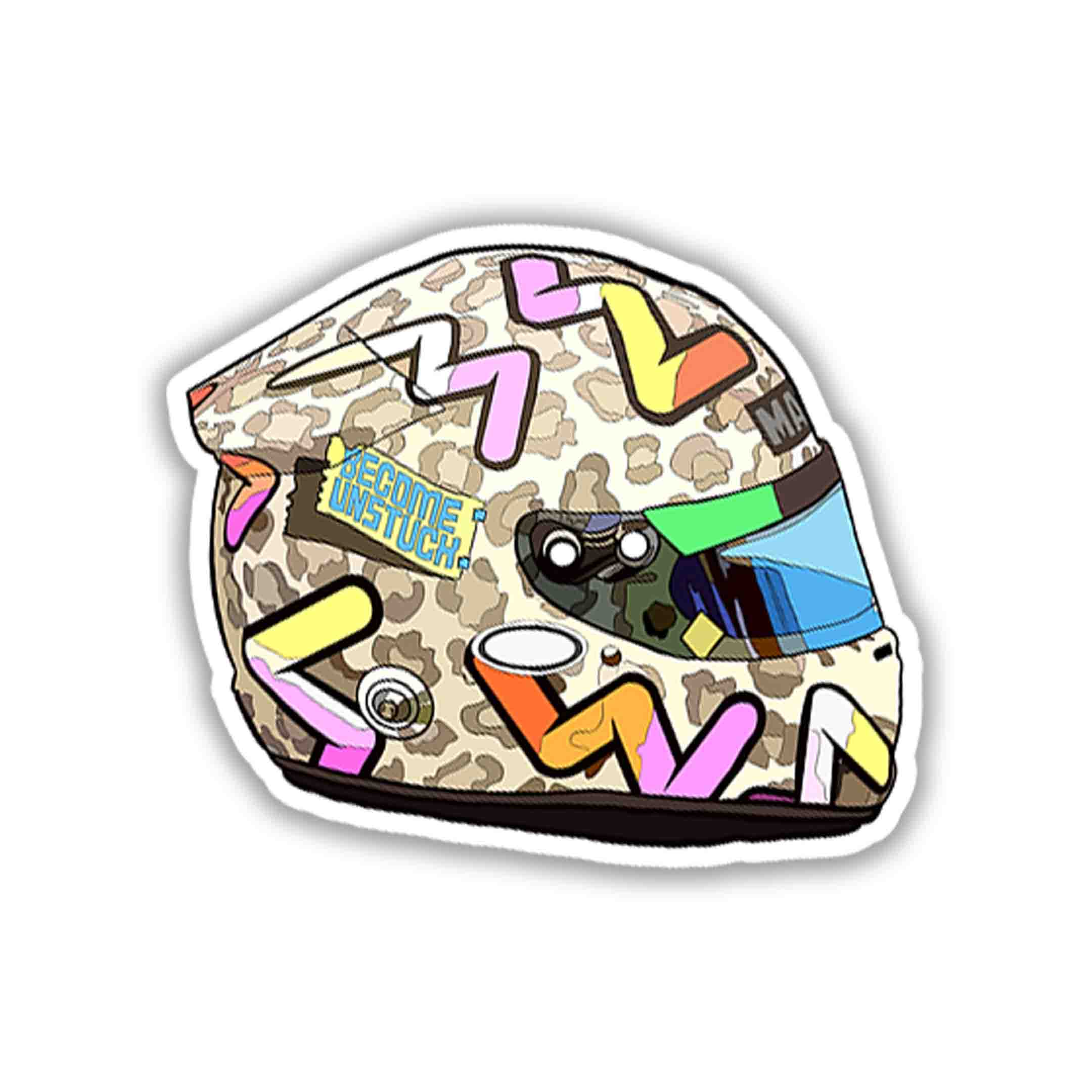 DANIEL RICCIARDO STICKER - 2 - stickyfunk premium stickers