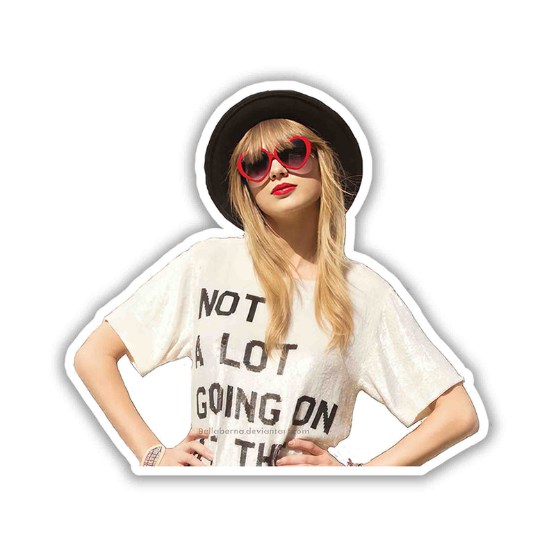 Not Lot Going On Tee Pose – Taylor Swift Sticker