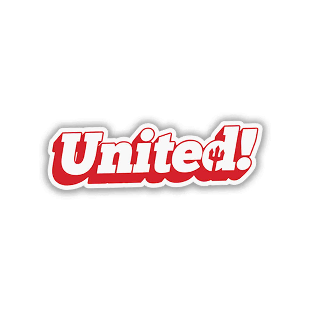 MANCHESTER UNITED STICKER - 3 - stickyfunk premium stickers